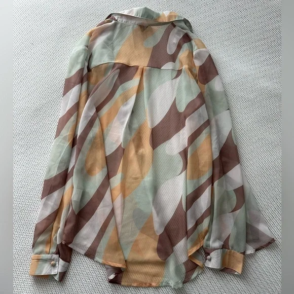 Princess Polly Funky Town Shirt Multi Size 6 - Picture 10 of 12